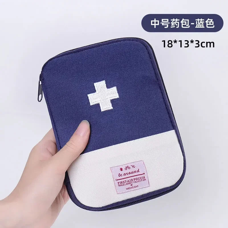 Mini First Aid & Medicine Storage Bag – Portable Travel Emergency Survival Pill Case